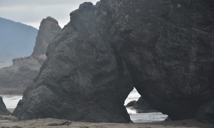 seastack with arch